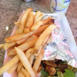 Fries &amp; Chicken Schwarma