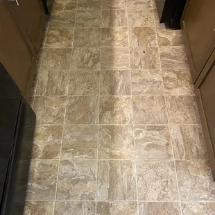 Feces on floors