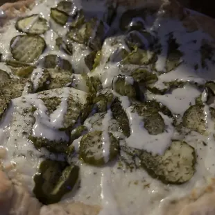 Dill pickle pizza