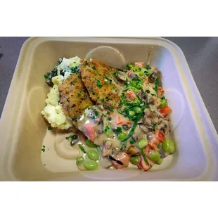 Fried calamari steak