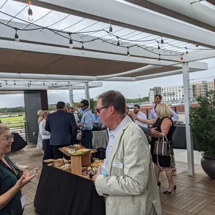 Rooftop, excellent for mingling