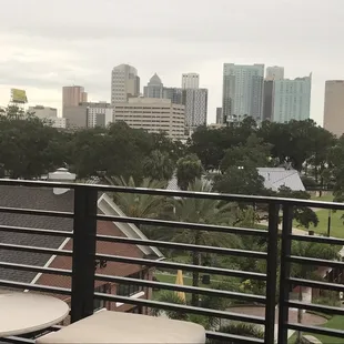 Two patios off of this particular upstairs room. Skyline views are the best!