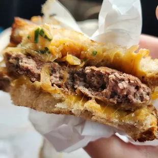 Delicious Patty Melt. Really flavorful.