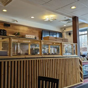 a view of the counter area