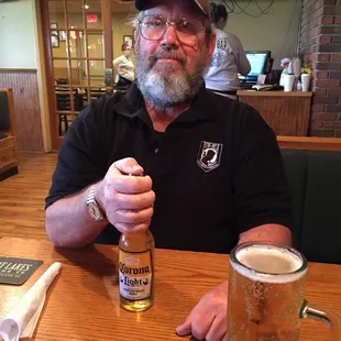 Bar area, sit down dining side.  Nice friendly waitresses and waiters!