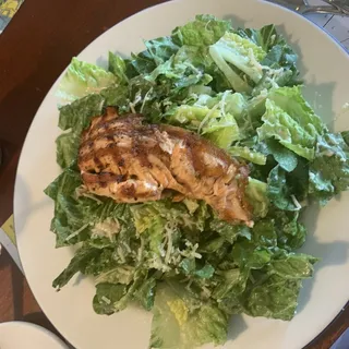 Caesar Salad with Grilled Salmon
