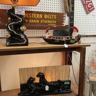 I have never seen TV lamps before and this vendor had a whole collections of them!