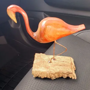 My cute exotic bird purchased today. Handmade locally!