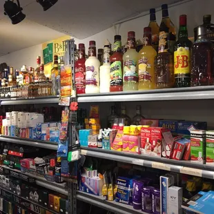a wide selection of drinks and beverages