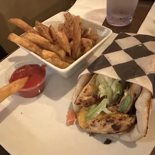 Chicken bacon wrap/sandwich
