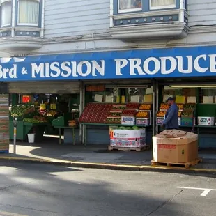 a man standing in front of a store
