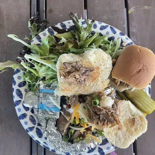 Salad, Sliders and a Potato