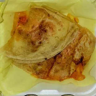 Paneer Tikka Masala Quesadilla $11.99 (10/07/23). @23rdStreetCafeLA #LosAngeles #IndianFood #MexicanFood #FoodPorn