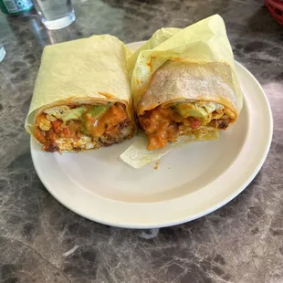 Chicken tikka masala breakfast burrito