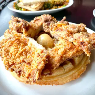 Chicken and waffles. Oldie but a goodie.