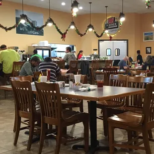 Inside is bright and very spaciouswith counter seating also.