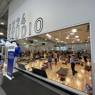 Group fitness studio