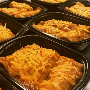 Pulled turkey enchiladas