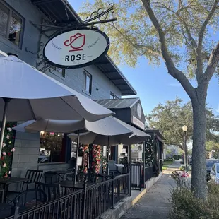 Entrance to the cafe