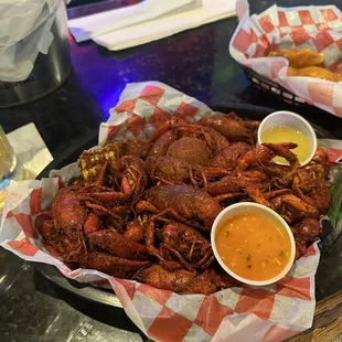 Extra spicy crawfish