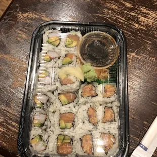 R1. California Roll R3. Spicy Tuna Roll R6. Salmon Avocado Roll