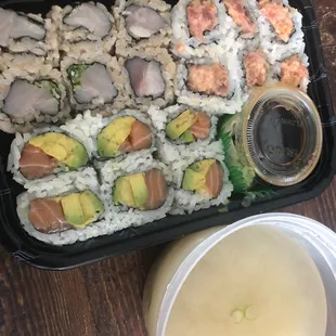 Yellowtail Scallion / Avocado Salmon / Spicy Tuna