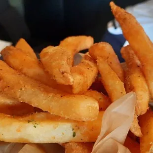 Side of Fries seasoned nicely