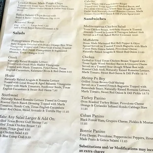 updated  lunch menu 3/24