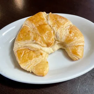 Fresh-baked croissant