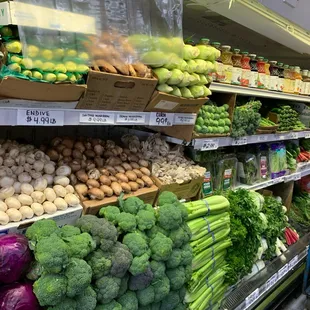 lots of fresh fruits and vegetables