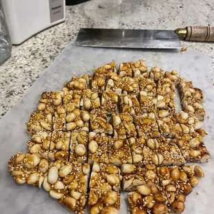 Peanuts and sesame candy