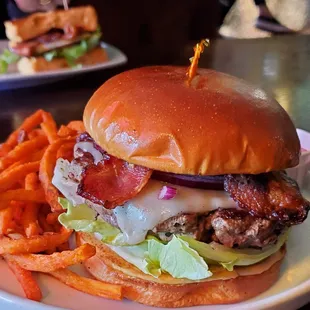 Kobe burger is great, high quality. Sweet potato fries were too thin for my liking but they were still tasty.