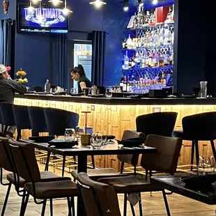 bar and seating