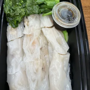 Chinese Broccoli &amp; Shrimp Rice Noodles