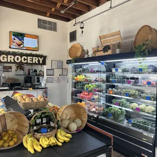 Downstairs grocery store