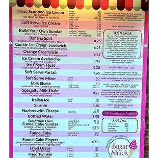 26th Street Sugar Shack . 630 W 26th St, Chicago, IL  Ice Cream Milk Shakes  Italian Ice Famous Funnel Cake Sundae . Cool!