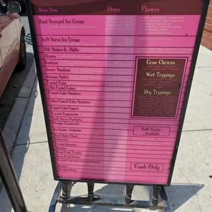 Outside Menu
