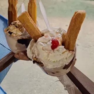 Churro Sundae
