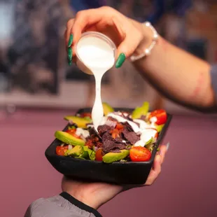 Salads are never boring here!