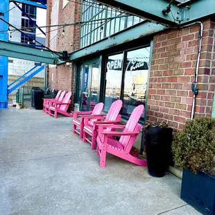 Outside the shop