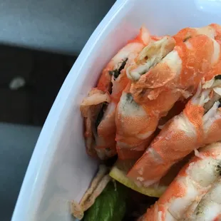 These were my replacement shrimp still with "shrimp poop" inside then.