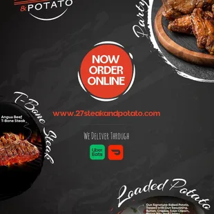 the menu of the restaurant