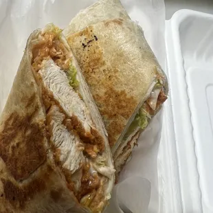 Crispy chicken wrap