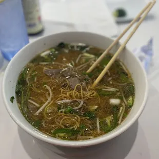 Duck Egg Noodle Soup