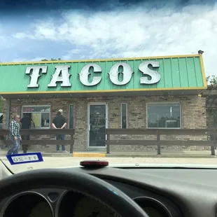 Front of the building. Takeout only.