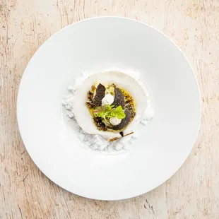 Sea Scallops Tartare | Celery Root Mousseline | Truffle Vinaigrette