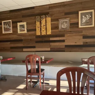 Part of the dining area