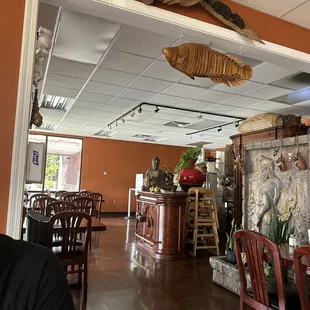 the interior of a restaurant