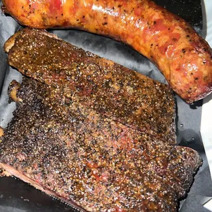 Pork Ribs and Spicy Sausage