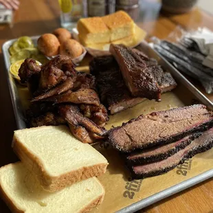 Brisket, Ribs and Wings